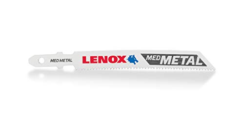 LENOX Tools 1991599 T-Shank Power Arc Medium Metal Cutting Jig Saw Blade, 3 5/8" x 3/8" 18 TPI, 5 Pack von LENOX