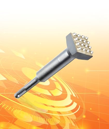 Legierter Stahl Hammerbohrer SDS Meißel Stockermeißel,40cr Elektrischer Blumen-Hammerbohrer mit quadratischem Kopf für Steinplatten/Brücken/Wand/Granit (SDS-plus) von LENWISYF