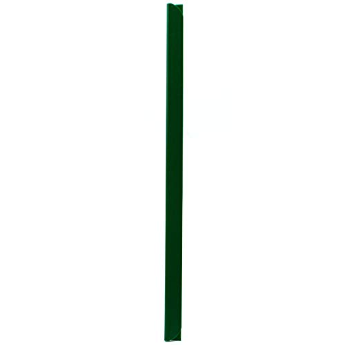 LEO’s - 100 x Klemmschienen Grün DIN A4 (297 mm) FH 3-4 mm für ca. 30 Blatt - Klemmschiene zum Binden von ungelochten Papier Unterlagen und Blattsammlungen - Klemmleiste aus Hart-PVC von LEO's