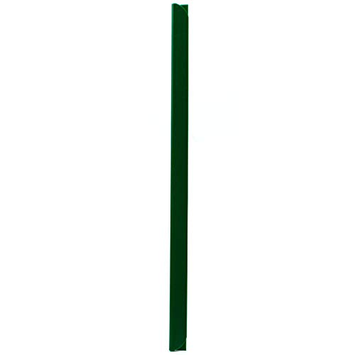 LEO’s - 100 x Klemmschienen Grün DIN A4 (297 mm) FH 3-4 mm für ca. 30 Blatt - Klemmschiene zum Binden von ungelochten Papier Unterlagen und Blattsammlungen - Klemmleiste aus Hart-PVC von LEO's