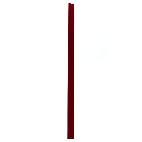 LEO’s - 100 x Klemmschienen Rot DIN A4 (297 mm) FH 3-4 mm für ca. 30 Blatt - Klemmschiene zum Binden von ungelochten Papier Unterlagen und Blattsammlungen - Klemmleiste aus Hart-PVC von LEO's