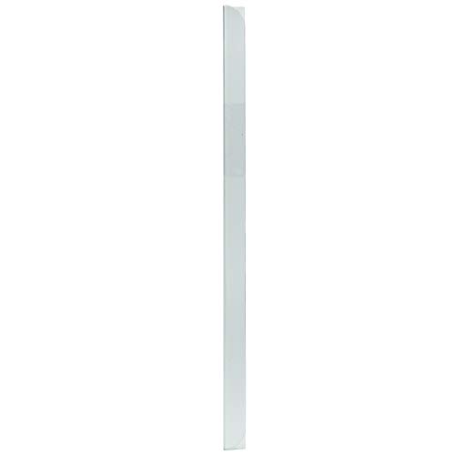 LEO’s - 100 x Klemmschienen Transparent DIN A4 (297 mm) FH 3-4 mm für ca. 30 Blatt - Klemmschiene zum Binden von ungelochten Papier Unterlagen und Blattsammlungen - Klemmleiste aus Hart-PVC von LEO's