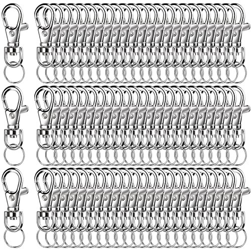 LEOBRO 240Stück Schlüsselring, Schlüsselanhänger, Karabiner und Schlüsselringe, Karabinerhaken für Schlüsselbund, Silber LEOBRO 240Stück Schlüsselring, Schlüsselanhänger, Karabiner und Schlüsselringe, Karabinerhaken für Schlüsselbund, Silber von LEOBRO