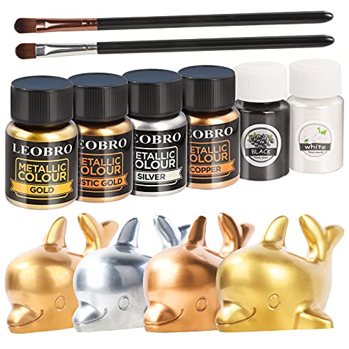 LEOBRO Metallic Epoxidharz Farbe, 6er×10G Mica Pulver mit 2 Pcs Pinsel, Metallic Mica Powder Pigment, Epoxy Resin Farbe für Epoxidharz, Seife, Gießharz, Kerze, Resin Art, DIY LEOBRO Metallic Epoxidharz Farbe, 6er×10G Mica Pulver mit 2 Pcs Pinsel, Metallic Mica Powder Pigment, Epoxy Resin Farbe für Epoxidharz, Seife, Gießharz, Kerze, Resin Art, DIY von LEOBRO