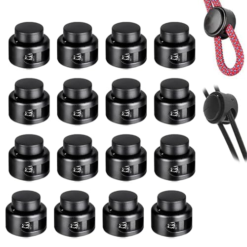Kordelstopper 16 Stück Kordelstopper 2 Loch Kordelklemme Kordelstopper Schnürsenkel für Bis 55 mm Kordelzug-Taschen Kleidung Rucksäcke Gummikordel Stopper Schiebeverschluss-KnöPfe Kordelstopper 16 Stück Kordelstopper 2 Loch Kordelklemme Kordelstopper Schnürsenkel für Bis 55 mm Kordelzug-Taschen Kleidung Rucksäcke Gummikordel Stopper Schiebeverschluss-KnöPfe von LEOEASIY