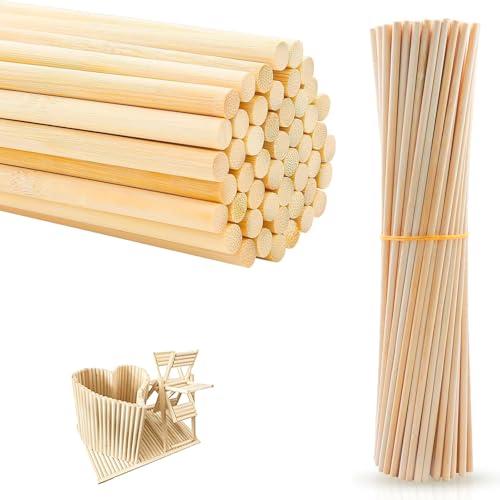 50 Stück unbehandelte Naturholz Holzstäbchen Holzstäbe zum Basteln, Holzstäbe Rund Natur Rundstab HolzBambusstäbe Bastelstäbe Naturmaterial 50 Stück 30cm Länge 10mm Durchmesser Glatt 50 Stück unbehandelte Naturholz Holzstäbchen Holzstäbe zum Basteln, Holzstäbe Rund Natur Rundstab HolzBambusstäbe Bastelstäbe Naturmaterial 50 Stück 30cm Länge 10mm Durchmesser Glatt von LEOINAER