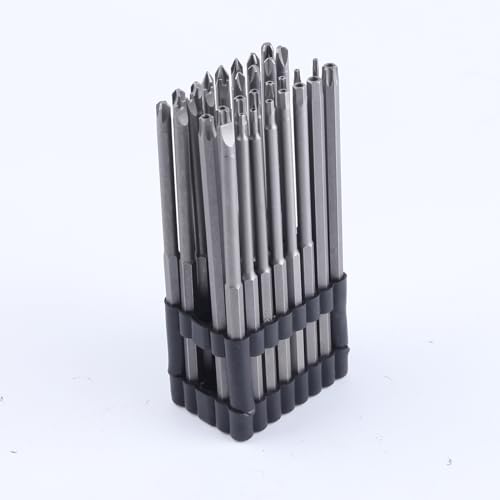 LEONTOOL 32-teiliges extra langes Sicherheits-Bit-Set für manipulationssichere Torx-Pozidriv-Schraubenschlüssel, Tri-Wing-Schrauben, 15,2 cm langes Torx-Bit-Set, 40CR-V, 1/4 Zoll Sechskantschaft LEONTOOL 32-teiliges extra langes Sicherheits-Bit-Set für manipulationssichere Torx-Pozidriv-Schraubenschlüssel, Tri-Wing-Schrauben, 15,2 cm langes Torx-Bit-Set, 40CR-V, 1/4 Zoll Sechskantschaft von LEONTOOL