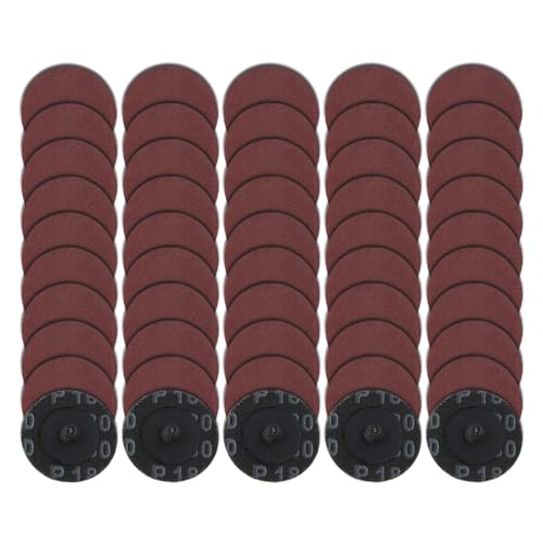 LEONTOOL 50 Stück Rollenschloss-Schnellwechselscheiben, 5,1 cm, Körnung 180, Schleifscheiben für Bohrer, Aluminiumoxid-beschichtete Stanzschleifer, Zubehör, Oberflächenbehandlungswerkzeug für LEONTOOL 50 Stück Rollenschloss-Schnellwechselscheiben, 5,1 cm, Körnung 180, Schleifscheiben für Bohrer, Aluminiumoxid-beschichtete Stanzschleifer, Zubehör, Oberflächenbehandlungswerkzeug für von LEONTOOL