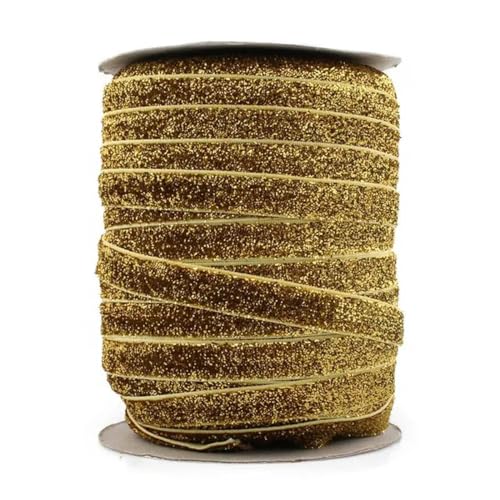 10 Yards 3/8 Zoll 15 Farben glänzendes glitzerndes elastisches Band zum Nähen, solides, umklappbares Gummiband, Spitzenband, U-Auswahl, Farbe: Gold, 1 cm breit 10 Yards 3/8 Zoll 15 Farben glänzendes glitzerndes elastisches Band zum Nähen, solides, umklappbares Gummiband, Spitzenband, U-Auswahl, Farbe: Gold, 1 cm breit von LEPIZ