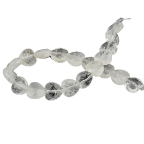 Facettierte Herz-Naturstein-Türkis-Achat-Opal-lose Perlen für Schmuckherstellung, Lieferanten, DIY-Charms-Armbänder, 10 mm, klarer Kristall von LEPIZ