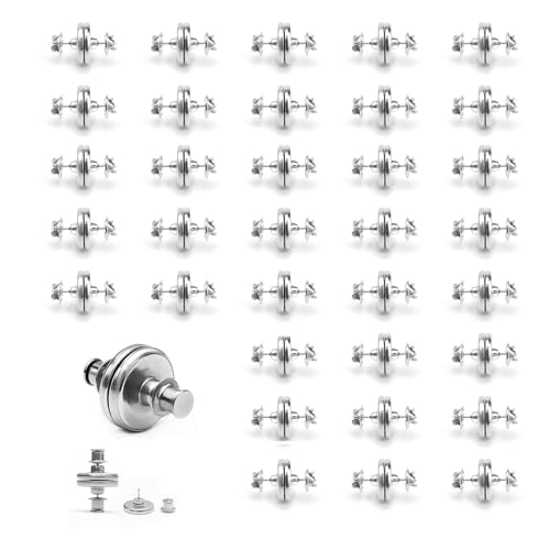 LERANXIN 40 Stück Vorhang Magnete, Silberne Vorhang Magnetknopf, 20 mm, Runde Vorhang Magnetischer Verschluss, Schmetterlingshut-Stil, Abnehmbar, für Befestigung von Vorhängen LERANXIN 40 Stück Vorhang Magnete, Silberne Vorhang Magnetknopf, 20 mm, Runde Vorhang Magnetischer Verschluss, Schmetterlingshut-Stil, Abnehmbar, für Befestigung von Vorhängen von LERANXIN