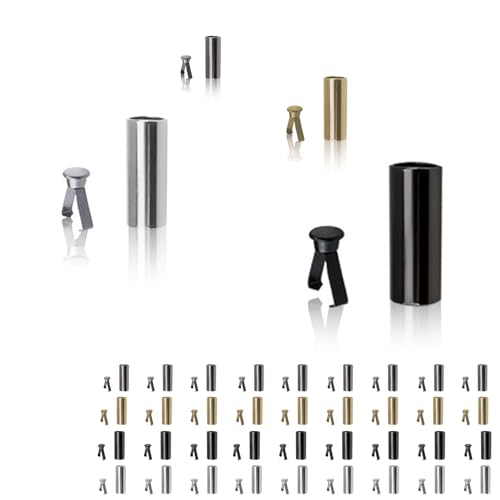 LERANXIN 48 Stück Kordelenden, 4 Farben Kordelstopper Metall, Druckknöpfe Kordelenden Metall Hoodie 8mm, für Schuhe Kleidung Hosen Seile LERANXIN 48 Stück Kordelenden, 4 Farben Kordelstopper Metall, Druckknöpfe Kordelenden Metall Hoodie 8mm, für Schuhe Kleidung Hosen Seile von LERANXIN