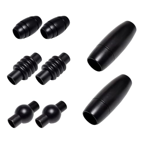 LERANXIN 8 Stück Magnetverschluss Armband, Verschluss Armband, Edelstahl Verschlüsse für Armbänder Wird zur Herstellung von Armbändern und Schmuck Verwendet, Schwarz 5,8 mm LERANXIN 8 Stück Magnetverschluss Armband, Verschluss Armband, Edelstahl Verschlüsse für Armbänder Wird zur Herstellung von Armbändern und Schmuck Verwendet, Schwarz 5,8 mm von LERANXIN