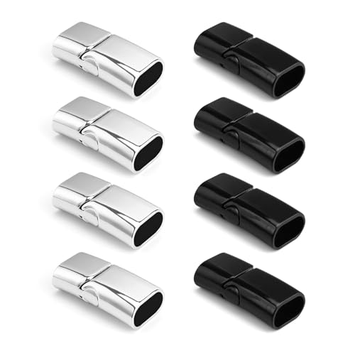Magnetverschluss Armband, LERANXIN 4 Silber und 4 Schwarz Armband Verschluss, Legierungsmaterial ist Langlebig, Geeignet zum Selbermachen, Zum Täglichen Tragen oder als Geschenk Magnetverschluss Armband, LERANXIN 4 Silber und 4 Schwarz Armband Verschluss, Legierungsmaterial ist Langlebig, Geeignet zum Selbermachen, Zum Täglichen Tragen oder als Geschenk von LERANXIN