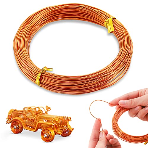 LEREATI Basteldraht 2mm Roségold 10m, Schmuckdraht Wickeldraht Bindedraht Aluminiumdraht Blumendraht Gartendraht, Draht zum Basteln für Schmuckhandwerk, Pflanzen, Modellieren, Skulpturen LEREATI Basteldraht 2mm Roségold 10m, Schmuckdraht Wickeldraht Bindedraht Aluminiumdraht Blumendraht Gartendraht, Draht zum Basteln für Schmuckhandwerk, Pflanzen, Modellieren, Skulpturen von LEREATI