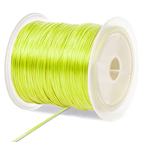 LEREATI Nylonschnur 0.7mm x 50m Elastisches Band für Armbänder, Armband Gummiband Elastisch Schmuckband Perlenschnur, Elastische Schnur für Armbänder Basteln Schmuckherstellung (Fluoreszierendes Gelb) LEREATI Nylonschnur 0.7mm x 50m Elastisches Band für Armbänder, Armband Gummiband Elastisch Schmuckband Perlenschnur, Elastische Schnur für Armbänder Basteln Schmuckherstellung (Fluoreszierendes Gelb) von LEREATI