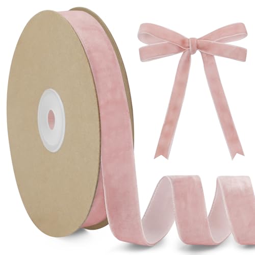 LEREATI Samtband Helles Rosa 15mm x 10m Geschenkband Samt Band Dekoband Ribbon Band, Bänder zum Geschenkverpackung Brautstrauß DIY Basteln Geburtstag Hochzeit Dekoration LEREATI Samtband Helles Rosa 15mm x 10m Geschenkband Samt Band Dekoband Ribbon Band, Bänder zum Geschenkverpackung Brautstrauß DIY Basteln Geburtstag Hochzeit Dekoration von LEREATI