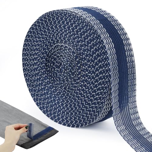 LEREATI Saumband zum Aufbügeln Waschfest 2.5cm x 10m Bügelband Hose Kürzen Ohne Nähen, Bügelsaumband zum Gardinen, Hosen, Kleidung, Stoffe (Blau) von LEREATI