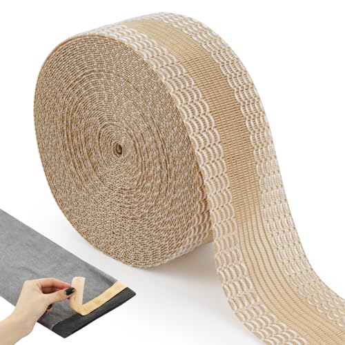 LEREATI Saumband zum Aufbügeln Waschfest 2.5cm x 5m Bügelband Hose Kürzen Ohne Nähen, Bügelsaumband zum Gardinen, Hosen, Kleidung, Stoffe (Gelb) von LEREATI