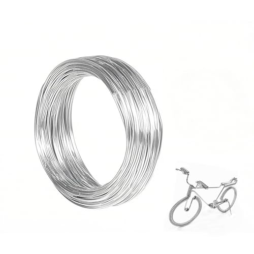 LERKNVOE Basteldraht,1mm×50m Draht zum Basteln,Schmuckdraht, Silberdraht,DIY Silber Wire, Aluminium Handwerk Draht, Bonsai Draht, für Basteln und Schmuck Herstellung LERKNVOE Basteldraht,1mm×50m Draht zum Basteln,Schmuckdraht, Silberdraht,DIY Silber Wire, Aluminium Handwerk Draht, Bonsai Draht, für Basteln und Schmuck Herstellung von LERKNVOE