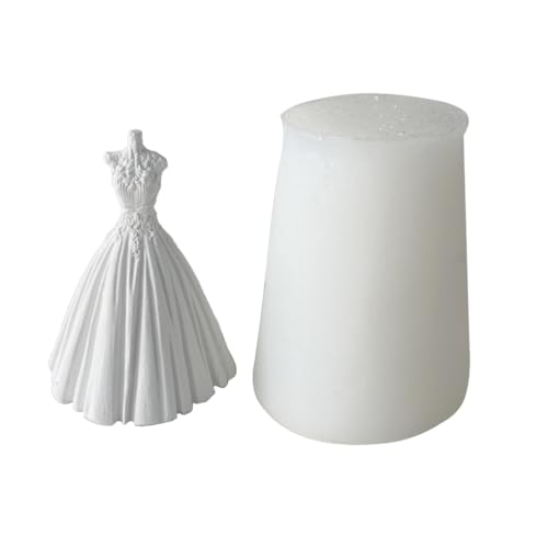 LERONO Silikonform, 3D-Form für Brautkleid, Hochzeitskleid, Kerzenform, Bräutigam, Anzug, Kunstharz, Gießform für Bastelarbeiten, Hochzeitstortendekorationen von LERONO