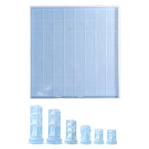 LERONO Silikonformen, Schachharz, Silikonform, Schachform-Set, Schach-Epoxid-Formen, DIY, Kunst, Handwerk, Heimdekoration, Silikon-Brettspiel-Formen LERONO Silikonformen, Schachharz, Silikonform, Schachform-Set, Schach-Epoxid-Formen, DIY, Kunst, Handwerk, Heimdekoration, Silikon-Brettspiel-Formen von LERONO