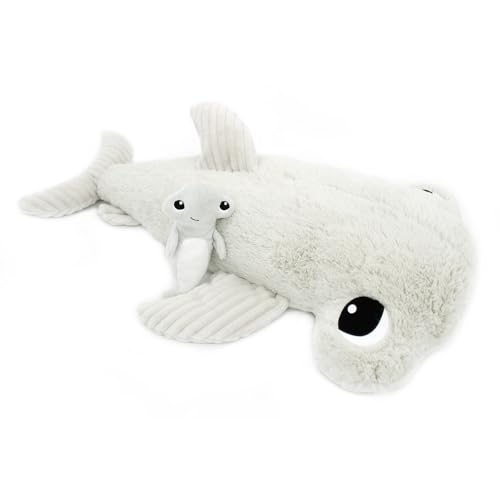 Les Déglingos Les PTIPOTOS by Plüschtier für Maman Bebe – ganz weich – Geschenk zur Geburt – Nagel Hai Hammer Mama & Baby hellgrau – 57 cm Les Déglingos Les PTIPOTOS by Plüschtier für Maman Bebe – ganz weich – Geschenk zur Geburt – Nagel Hai Hammer Mama & Baby hellgrau – 57 cm von LES DÉGLINGOS
