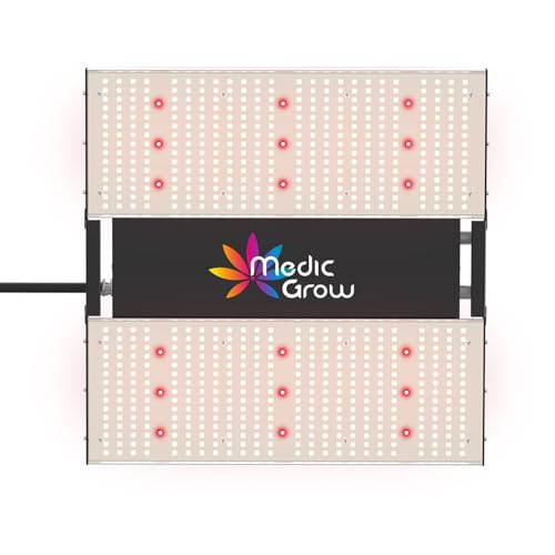 LES FLEURS Grow Lampe,LED Pflanzenlampe Vollspektrum, Daisy Chain LED-Wachstumslicht, Pflanzen Lampe für für Zimmerpflanzen, Gemüse, Blume, Growzelt (150W-A) von LES FLEURS