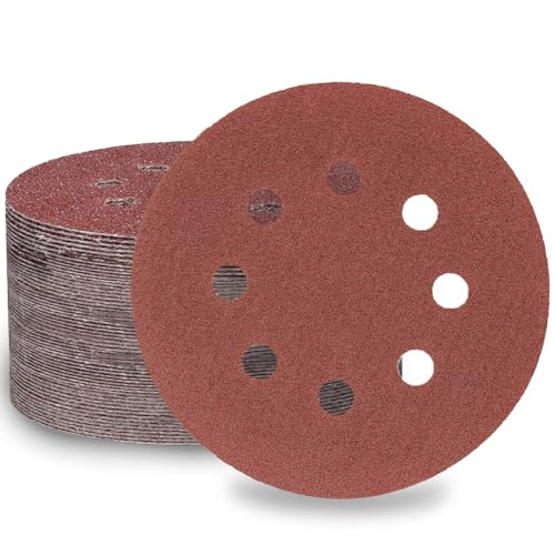 LESNIC 320 Körnung Schleifscheiben 50 Stück, 125mm Schnellwechselscheiben Klett-Schleifpapier für Elektroschleifer, Zuverlässige Haftung auf den Schleifgeräten LESNIC 320 Körnung Schleifscheiben 50 Stück, 125mm Schnellwechselscheiben Klett-Schleifpapier für Elektroschleifer, Zuverlässige Haftung auf den Schleifgeräten von LESNIC