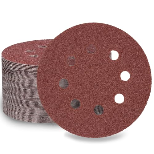 LESNIC 40 Körnung Schleifscheiben 50 Stück, 125mm Schnellwechselscheiben Klett-Schleifpapier für Elektroschleifer, Zuverlässige Haftung auf den Schleifgeräten LESNIC 40 Körnung Schleifscheiben 50 Stück, 125mm Schnellwechselscheiben Klett-Schleifpapier für Elektroschleifer, Zuverlässige Haftung auf den Schleifgeräten von LESNIC
