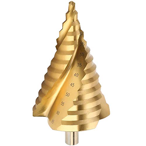 LESOLEIL Stufenbohrer 6-65mm HSS Kegelbohrer Metall Bohrwerkzeug Scharfer Lochbohrer Präziser Kegelbohrer Spiralnut Schälbohrer für Metall Holz Kunststoff Gold LESOLEIL Stufenbohrer 6-65mm HSS Kegelbohrer Metall Bohrwerkzeug Scharfer Lochbohrer Präziser Kegelbohrer Spiralnut Schälbohrer für Metall Holz Kunststoff Gold von LESOLEIL