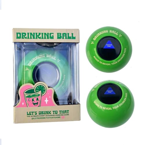 Lets Drink To That | Trinkball | Magic 8 Ball Trinkspiel | Trinkspiele für Erwachsene | Partyspiele für Erwachsene für Spieleabend | University Essentials & Student Geschenke | Junggesellinnenabschied von LET'S DRINK TO THAT - THE CARD GAME -