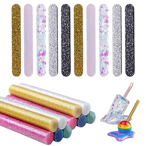 LET'S RESIN 20 x Harzstäbchen, 10 x Eisstäbchen, 10 x Süßigkeitenstäbchen, kompatibel mit geschmolzenen Eis-Epoxid-Formen LET'S RESIN 20 x Harzstäbchen, 10 x Eisstäbchen, 10 x Süßigkeitenstäbchen, kompatibel mit geschmolzenen Eis-Epoxid-Formen von LET'S RESIN