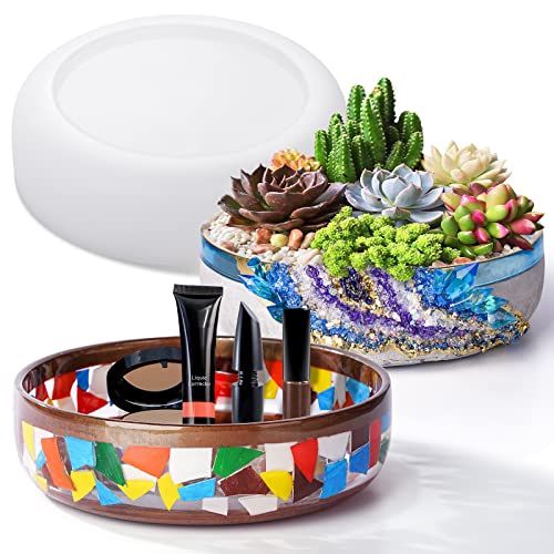 LET'S RESIN Große Harzformen, 20,3 cm, runde Epoxidharz-Formen für Sukkulentententöpfe, Silikonformen für Gießharz, Gips, Beton, Zement, DIY-Schmuck, Make-up-Aufbewahrungsbehälter, Blumentöpfe LET'S RESIN Große Harzformen, 20,3 cm, runde Epoxidharz-Formen für Sukkulentententöpfe, Silikonformen für Gießharz, Gips, Beton, Zement, DIY-Schmuck, Make-up-Aufbewahrungsbehälter, Blumentöpfe von LET'S RESIN