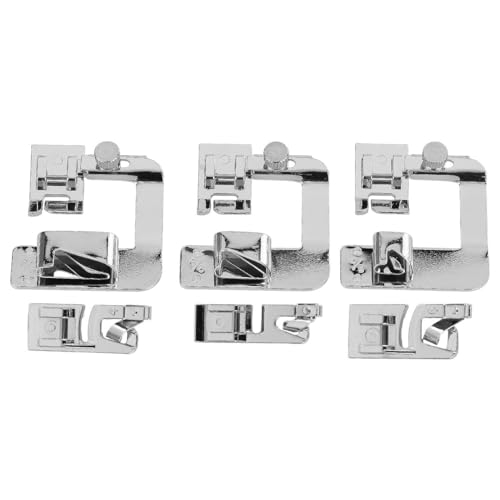 LETAOSK 6Pcs Nähmaschine Rolled Saum Presser Fuß Kit Set Fit für Sänger Bruder Juki Janome Kenmore Babylock Elna Toyota von LETAOSK