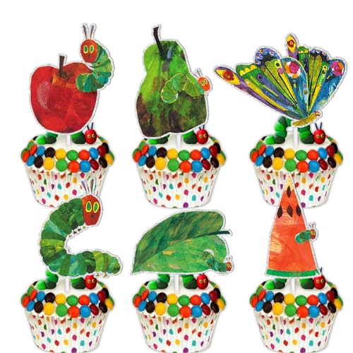 18 Stück grüner Glitzer sehr hungrige Raupe Schmetterling Dessert Cupcake Topper Babyparty Lesen Geschichte Thema Dekor Zubehör Jungen Mädchen Happy Birthday Dekorationen 18 Stück grüner Glitzer sehr hungrige Raupe Schmetterling Dessert Cupcake Topper Babyparty Lesen Geschichte Thema Dekor Zubehör Jungen Mädchen Happy Birthday Dekorationen von LETLIMIT