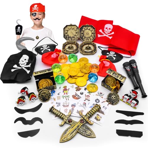 LETTERASHQP Piraten Kindergeburtstag Mitgebsel 64 Stück Piraten Party Mitgebsel mit Piratenmünzen Piraten Kinder Piraten Deko Augenklappe Tattoos für Kindergeburtstag Gastgeschenk LETTERASHQP Piraten Kindergeburtstag Mitgebsel 64 Stück Piraten Party Mitgebsel mit Piratenmünzen Piraten Kinder Piraten Deko Augenklappe Tattoos für Kindergeburtstag Gastgeschenk von LETTERASHQP