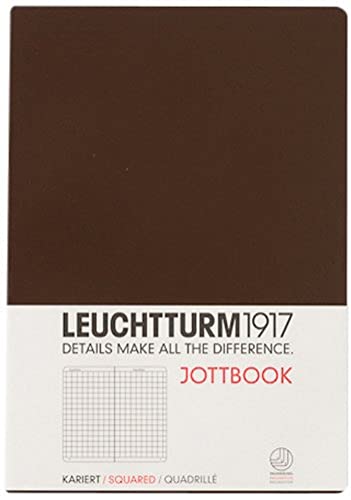 Leuchtturm1917 341552 Jottbook, Notizheft A5 Lineatur: kariert tabak von LEUCHTTURM1917