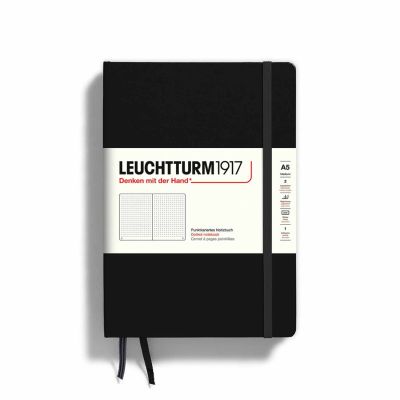 Notizbuch Medium dotted Hardcover schwarz A5 von LEUCHTTURM1917