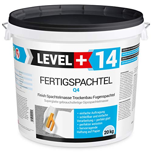 20 kg Fertigspachtel Spachtelmasse Glättspachtel Fugenspachtel reinweiss Weiß RM14 20 kg Fertigspachtel Spachtelmasse Glättspachtel Fugenspachtel reinweiss Weiß RM14 von LEVEL PLUS