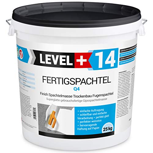 Fertigspachtel 25 kg Spachtelmasse Glättspachtel Fugenspachtel reinweiss Weiß RM14 Fertigspachtel 25 kg Spachtelmasse Glättspachtel Fugenspachtel reinweiss Weiß RM14 von LEVEL PLUS