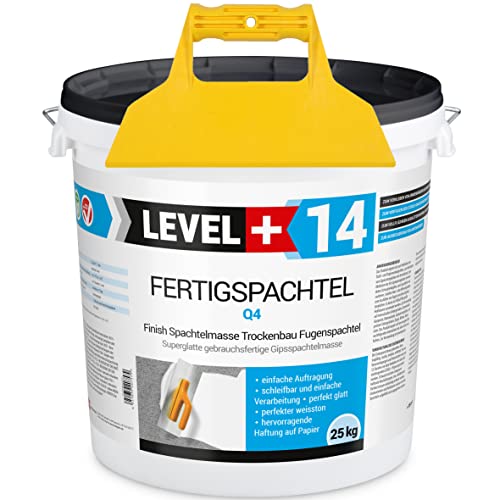 Fertigspachtel Spachtelmasse 25 kg Glättspachtel Fugenspachtel Reinweiss Weiß + Kunststoffspachtel ohne Zahnung Set RM14 Fertigspachtel Spachtelmasse 25 kg Glättspachtel Fugenspachtel Reinweiss Weiß + Kunststoffspachtel ohne Zahnung Set RM14 von LEVEL PLUS