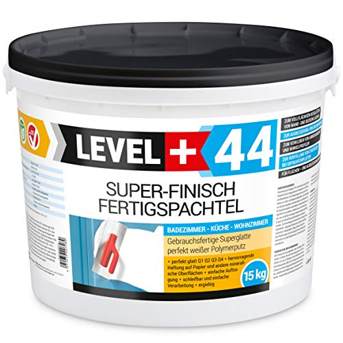 Super Finish Spachtel 15kg Fertigspachtel Q4 Perfekt Glätt Flächen Füll für Küche Bad Wohnzimmer RM44 Super Finish Spachtel 15kg Fertigspachtel Q4 Perfekt Glätt Flächen Füll für Küche Bad Wohnzimmer RM44 von LEVEL PLUS