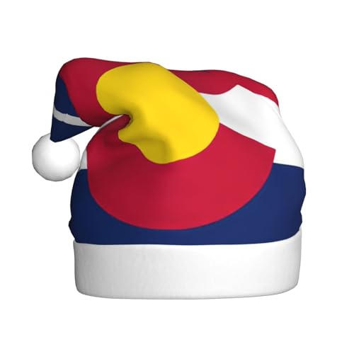 LEVNDIEJ Colorado Weihnachtsmannmütze für Erwachsene, Weihnachtsmütze, Feiertag für Unisex, Weihnachtsmütze für Neujahr, festliche Party von LEVNDIEJ