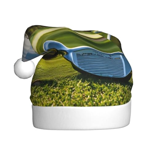 LEVNDIEJ Golfschlägermütze, Weihnachtsmannmütze, für Erwachsene, Urlaub, Unisex, Weihnachtsmütze für Neujahr, festliche Party von LEVNDIEJ