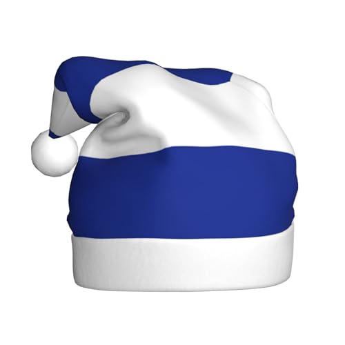 LEVNDIEJ Kubanische Flagge, Weihnachtsmannmütze, Erwachsene, Weihnachtsmütze, Feiertag für Unisex, Weihnachtsmütze für Neujahrsparty von LEVNDIEJ
