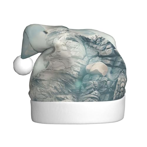 LEVNDIEJ Leuchtturm-Hintergrund, Weihnachtsmannmütze, Erwachsene, Weihnachtsmütze, Urlaub für Unisex, Weihnachtsmütze für Neujahr, festliche Party von LEVNDIEJ