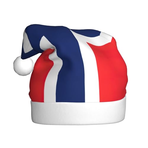 LEVNDIEJ Norwegische Flagge, Weihnachtsmannmütze, Erwachsene, Weihnachtsmütze, Feiertag für Unisex, Weihnachtsmütze für Neujahrsparty von LEVNDIEJ