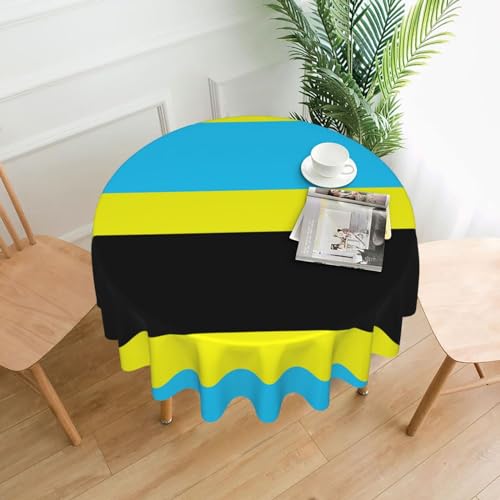 LEVNDIEJ Runde Tischdecke mit Flagge des Sultanats Burongan, bedruckt, für drinnen und draußen, Picknick-Tischdecken, Küche, Terrasse, Party von LEVNDIEJ