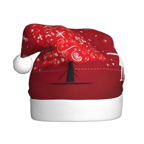 LEVNDIEJ Weihnachtsdekoration, Hintergrund, Weihnachtsmannmütze, Erwachsene, Weihnachtsmütze, Urlaub für Unisex, Weihnachtsmütze für Neujahrsparty von LEVNDIEJ